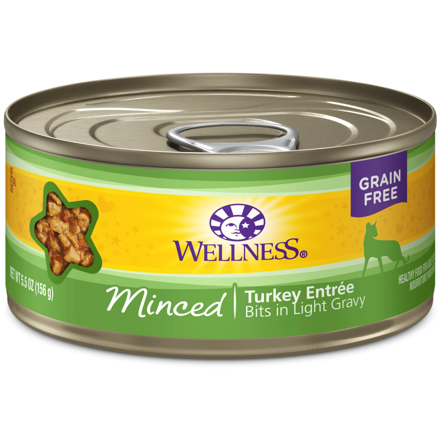 Wellness Minced Turkey Entrée Cat Food 