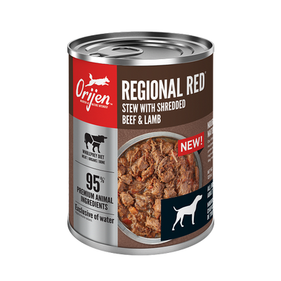 Orijen Regional Red Stew Recipe With Shredded Beef and Lamb, 12.8-oz Case of 12