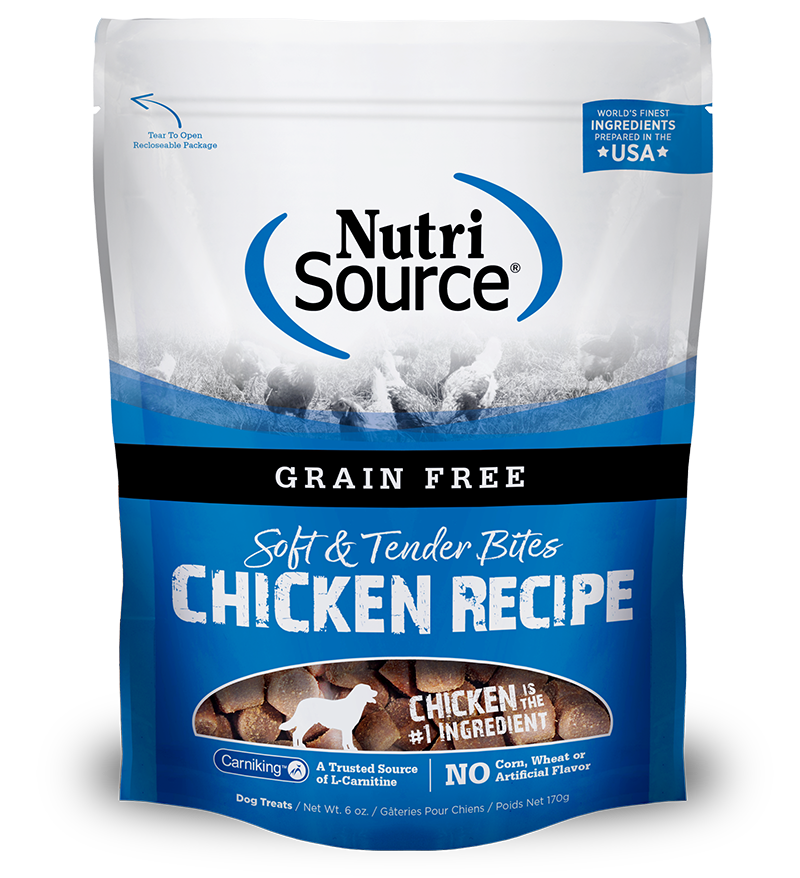 Nutrisource Grain-Free Chicken Bites 6-oz, Dog Treat