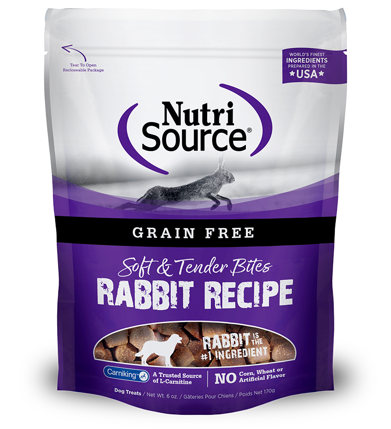Nutrisource Grain-Free Rabbit Bites 6-oz, Dog Treat