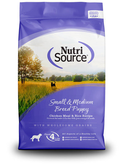 Nutrisource Small & Medium Breed Puppy Chicken & Rice Dry Dog Food