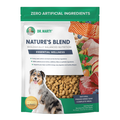 Dr. Marty Nature's Blend Essential Wellness Adult Recipe, Freeze-Dried Raw Dog Food