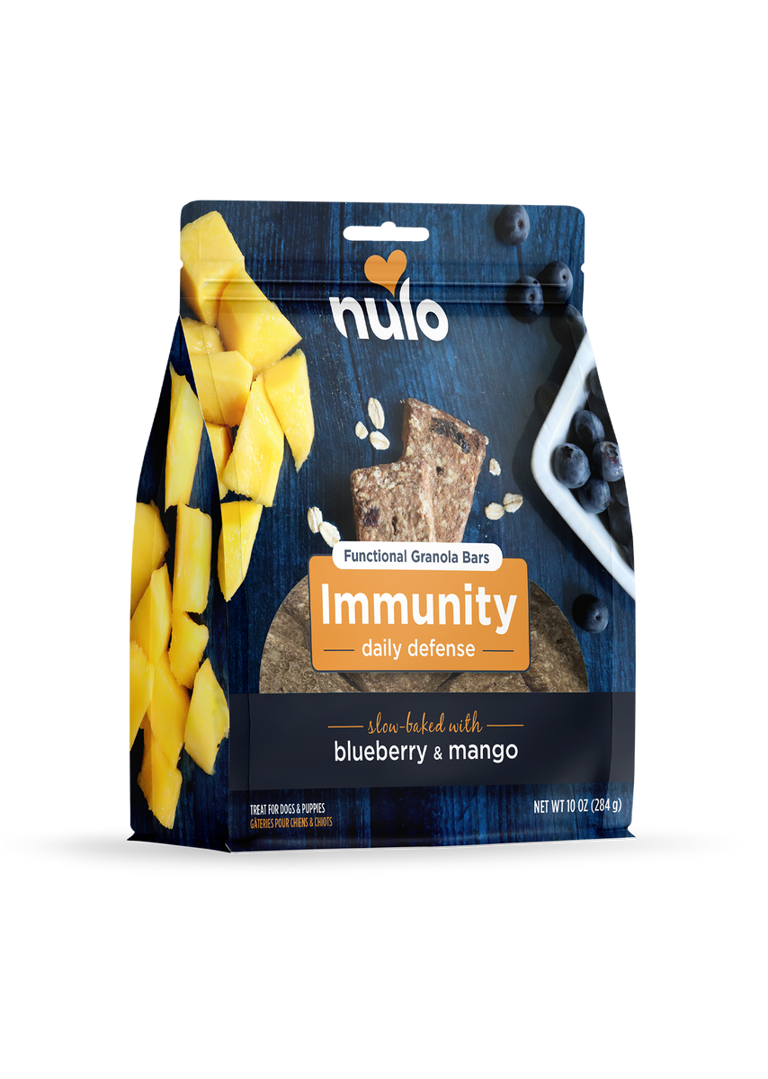 Nulo Immunity Daily Defense Functional Granola Bars 10-oz, Dog Treat