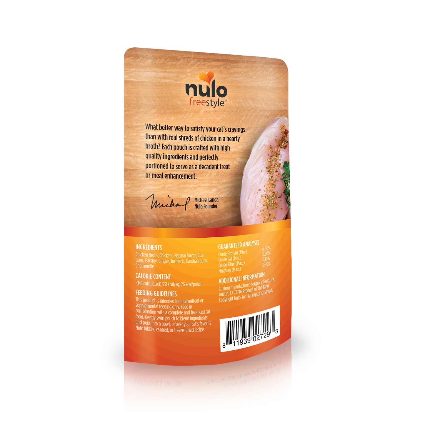 Nulo Freestyle Chunky Chicken Broth 2.8-oz, Cat Meal Topper