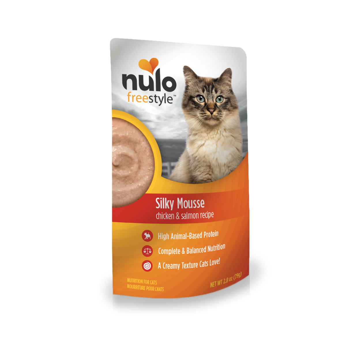 Nulo Freestyle Silky Mousse Chicken And Salmon Recipe 2.8-oz, Wet Cat Food