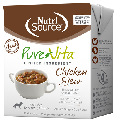 PureVita™ Chicken Stew Wet Dog Food, 12.5-oz Case of 12