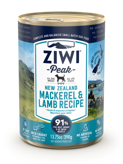 ZiwiPeak Mackerel and Lamb Recipe, Wet Dog Food