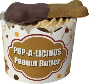 Preppy Puppy Gourmet Dog Treat, Peanut Butter Cupcake