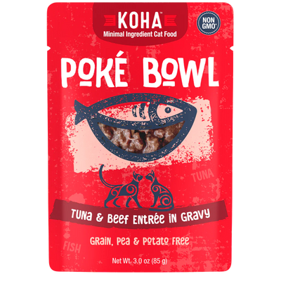 Koha Poké Bowl Tuna And Beef Entrée In Gravy 3-oz, Wet Cat Food