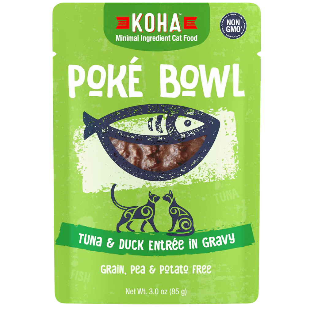 Koha Poké Bowl Tuna And Duck Entrée In Gravy 3-oz, Wet Cat Food