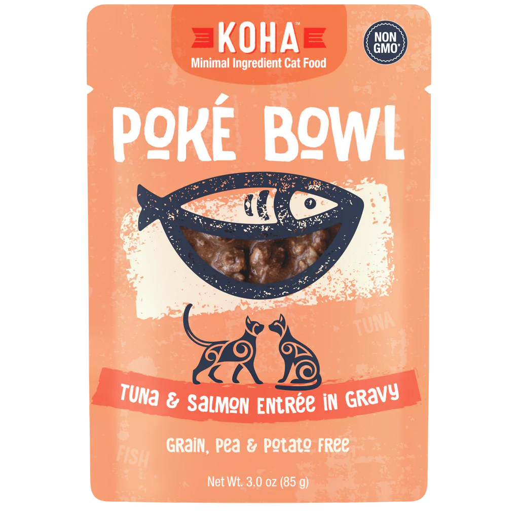 Koha Poké Bowl Tuna And Salmon Entrée In Gravy 3-oz, Wet Cat Food