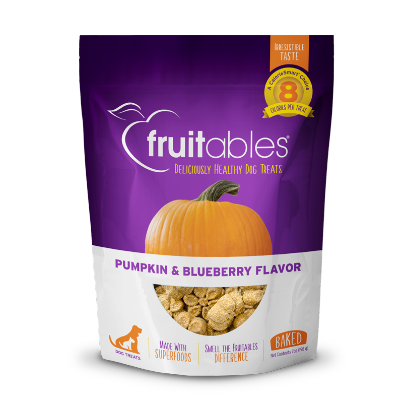 Fruitables Baked Pumpkin & Blueberry 7-oz, Dog Treat