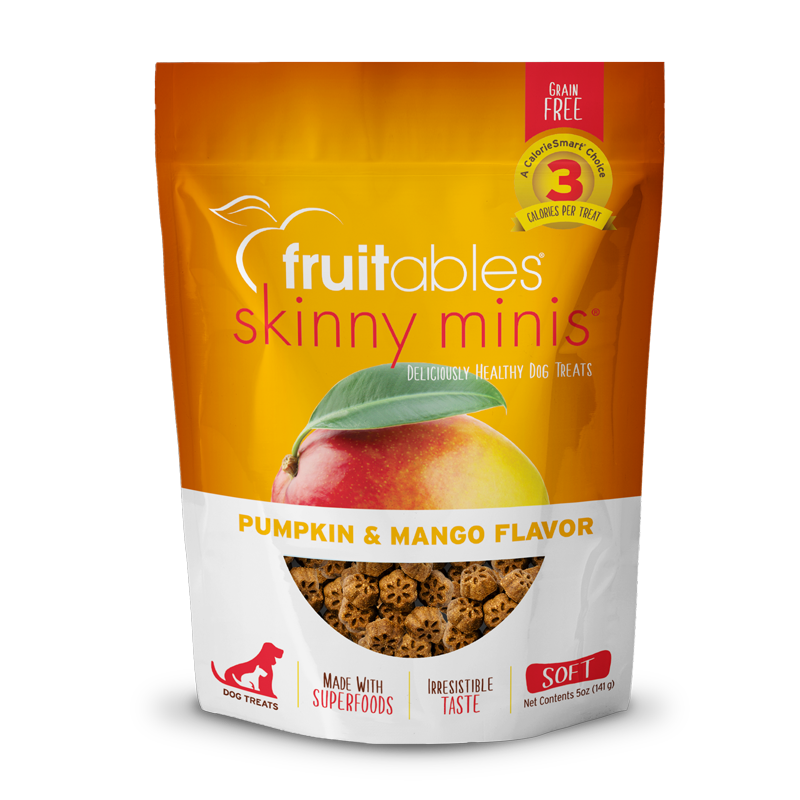 Fruitables Skinny Minis Pumpkin & Mango 5-oz, Dog Treat