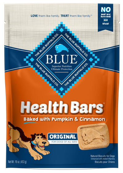 Blue Buffalo Health Bars Biscuits, Pumpkin And Cinnamon Recipe 16-oz, Dog Treat