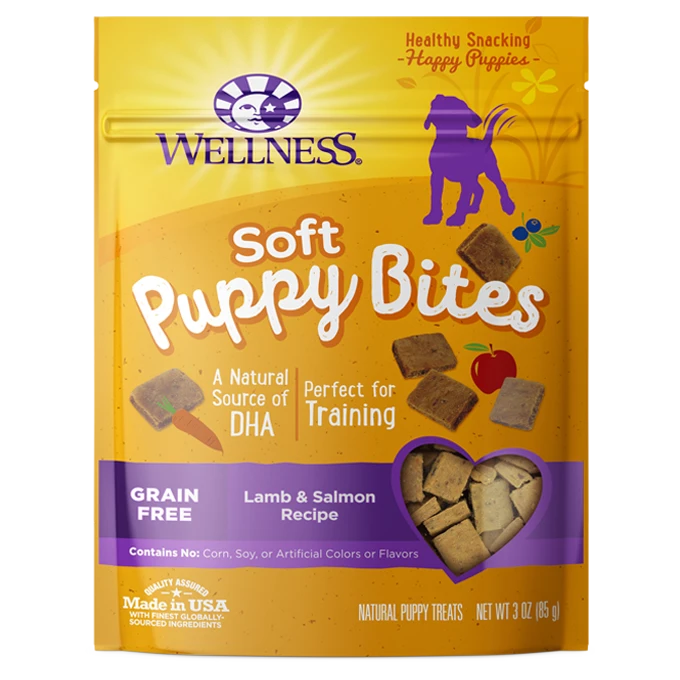 Wellness Soft Puppy Bites Lamb & Salmon Recipe, Dog Treat