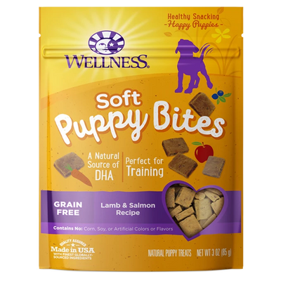 Wellness Soft Puppy Bites Lamb & Salmon Recipe, Dog Treat