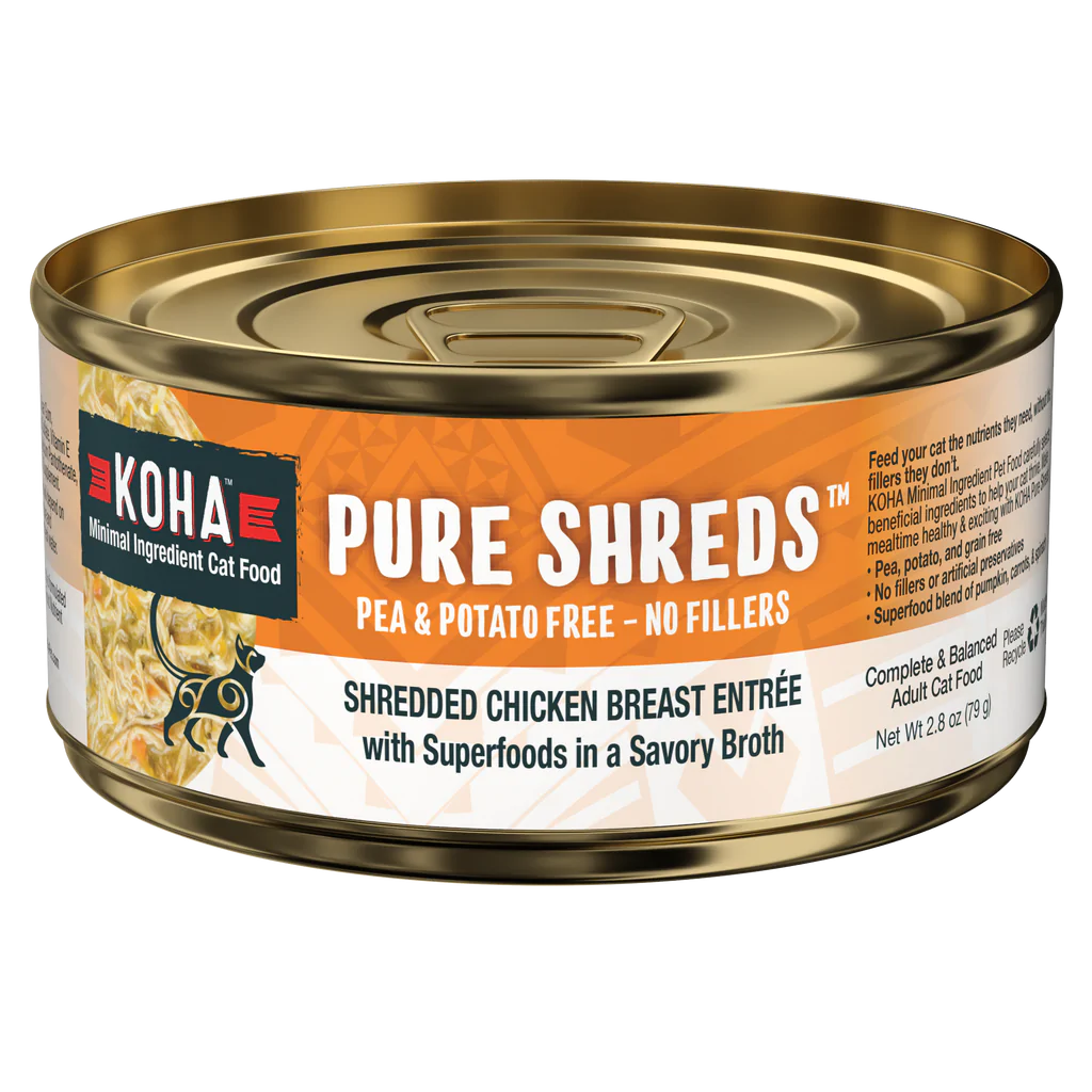 Koha Pure Shreds Shredded Chicken Breast Entrée, Wet Cat Food