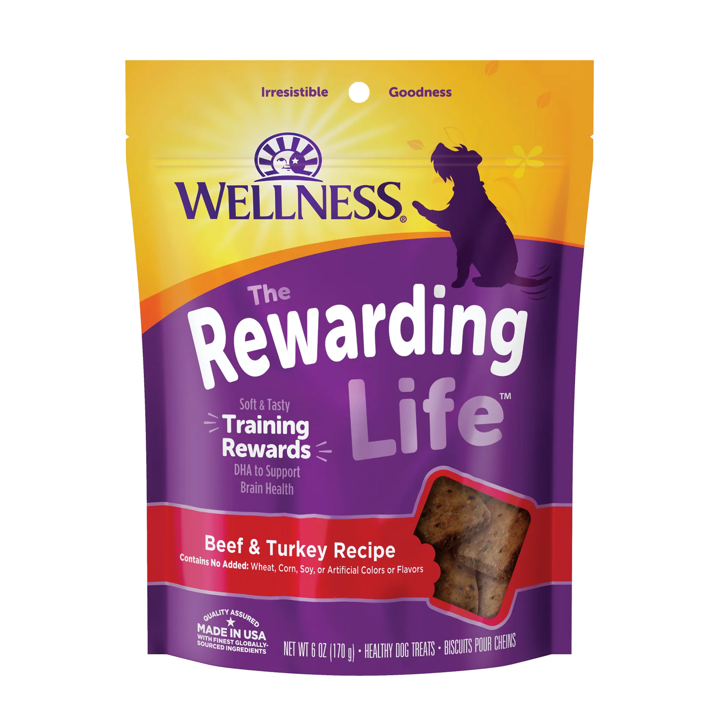 Wellness The Rewarding Life Beef & Turkey 6-oz, Dog Treat