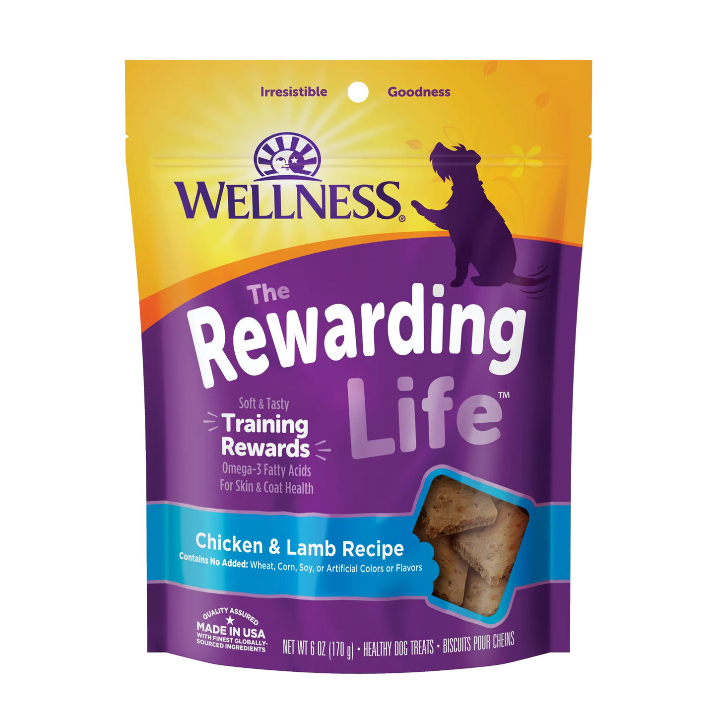 Wellness The Rewarding Life Chicken & Lamb 6-oz, Dog Treat