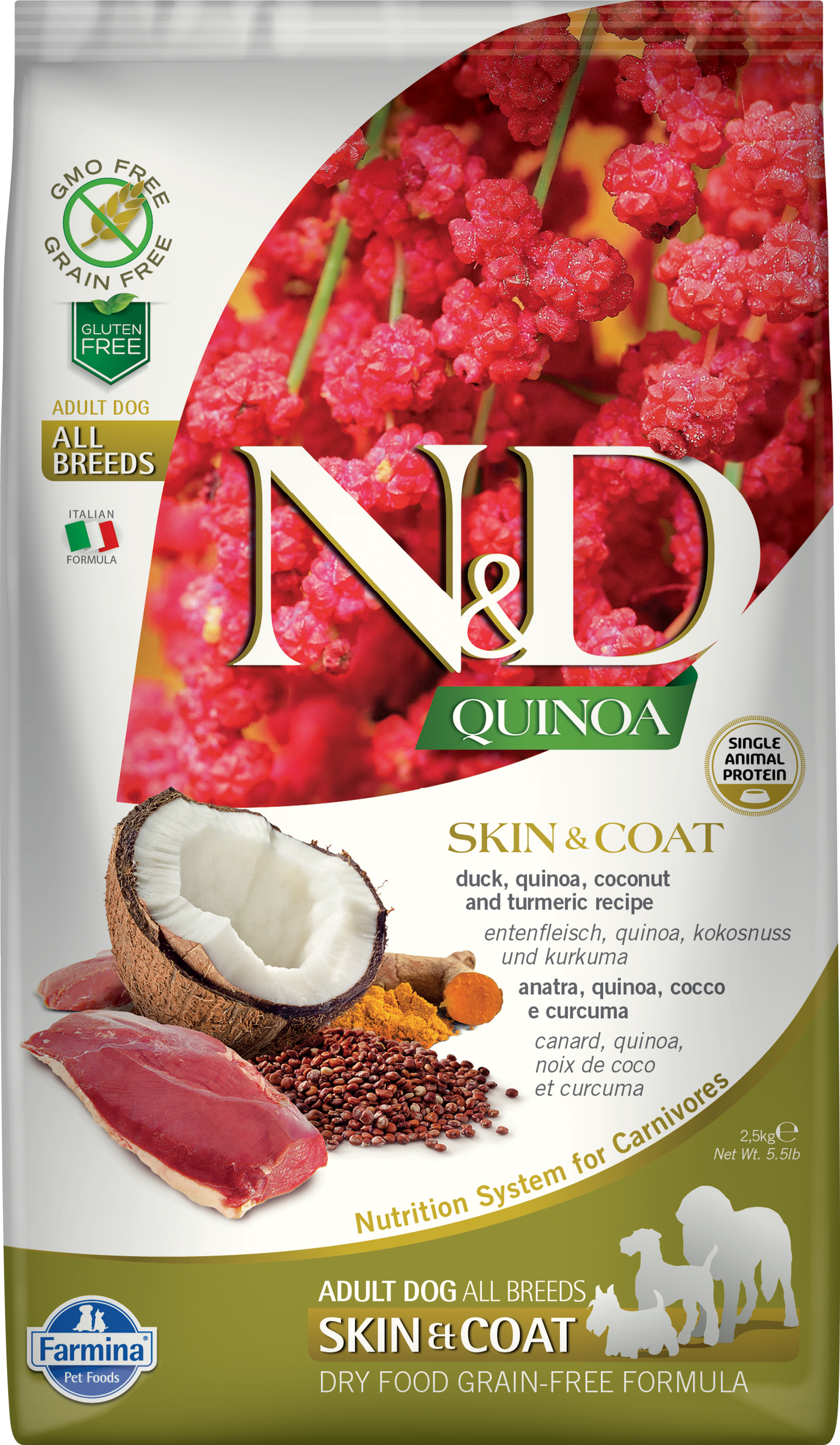 Farmina N&D Quinoa Skin & Coat Duck, Dry Dog Food