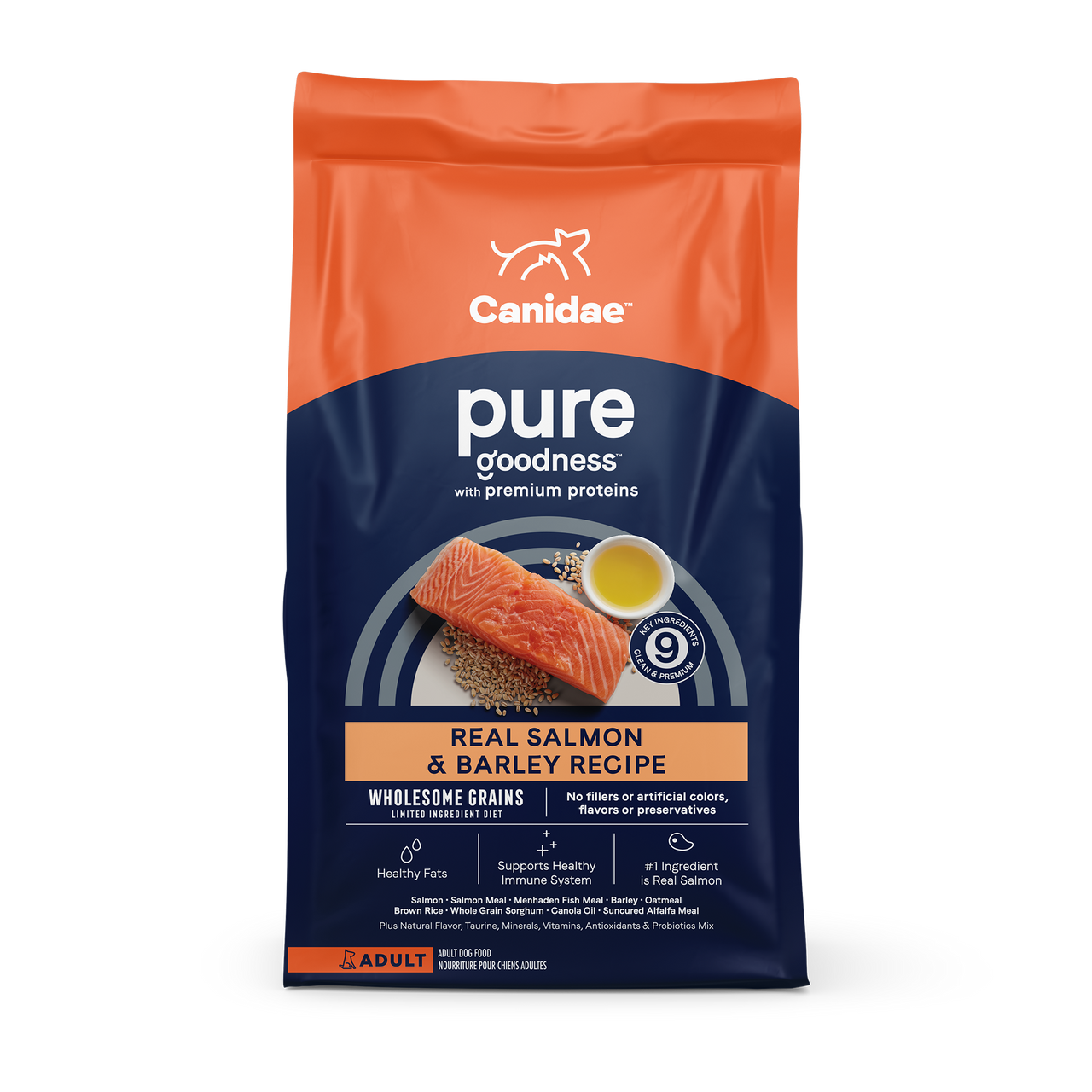 Canidae Pure Wholesome Grains Adult Salmon & Barley, Dry Dog Food