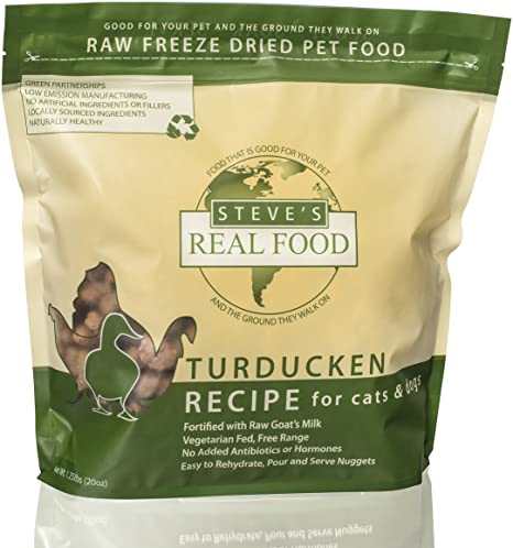 Steve's Real Food Freeze-Dried Turducken Recipe Dog Food, 20-oz Bag