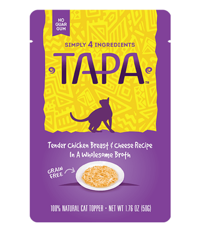 TAPA by RAWZ® Chicken Breast and Cheese Recipe in Wholesome Broth 1.76-oz, Wet Cat Food Topper