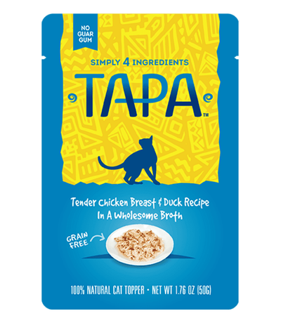 TAPA by RAWZ® Chicken Breast and Duck Recipe in Wholesome Broth 1.76-oz, Wet Cat Food Topper