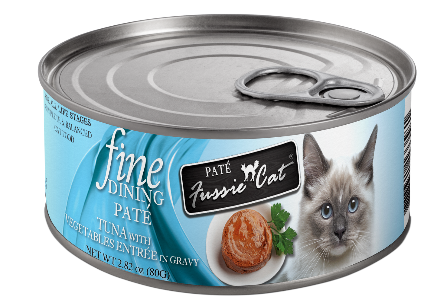 Fussie Cat Fine Dining Pate Tuna With Vegetables Entrée In Gravy 2.82-oz, Wet Cat Food, Case Of 24