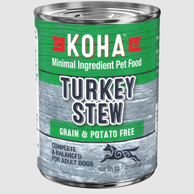Koha GF Turkey Stew Recipe, Wet Dog Food, 12.7-Oz Case Of 12