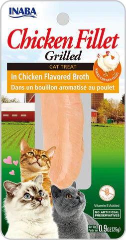 Inaba Ciao Grilled Chicken Fillet In Chicken Broth 0.9-oz, Cat Treat