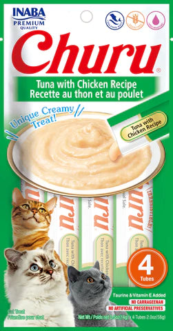 Inaba Churu Tuna With Chicken Recipe 2-oz, Cat Treat