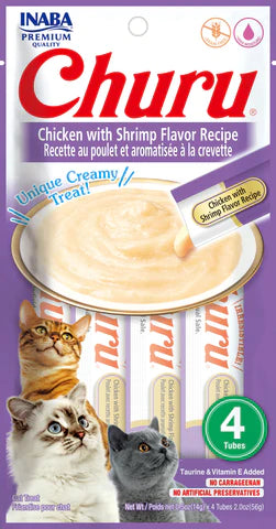 Inaba Churu Chicken With Shrimp Recipe 2-oz, Cat Treat
