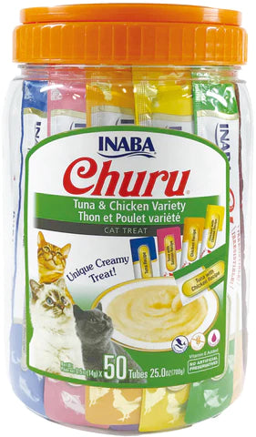 Inaba Churu Tuna And Chicken Variety Pack 50-Count, Cat Treat