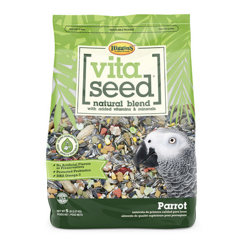 Higgins Vita Seed Natural Blend Parrot Diet, 5-lb Bag