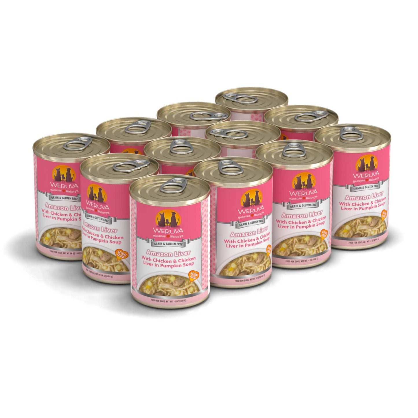 Weruva Amazon Liver With Chicken and Chicken Liver in Pumpkin Soup, Wet Dog Food, 14-oz Case of 12