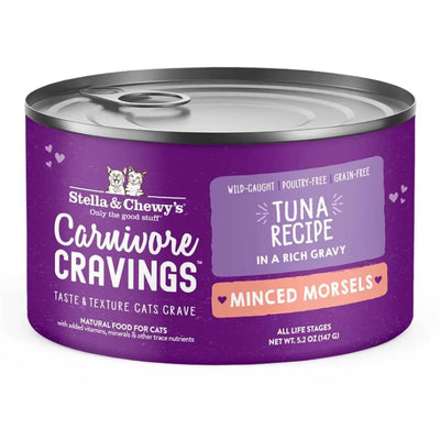 Stella & Chewy's Carnivore Cravings Minced Tuna Morsels 5.2-oz, Wet Cat Food, Case Of 8