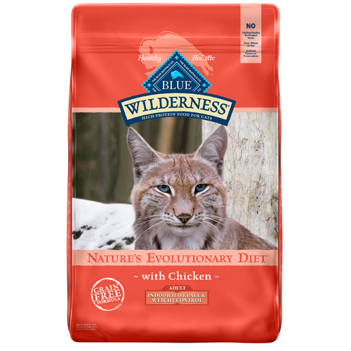 Blue Buffalo Wilderness High Protein, Natural Adult Indoor Hairball & Weight Control Dry Cat Food, Chicken