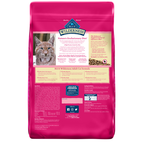 Blue Buffalo Wilderness High Protein Natural Adult Dry Cat Food, Salmon