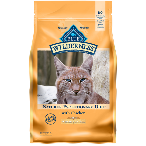 Blue Buffalo Wilderness High Protein, Natural Adult Weight Control Dry Cat Food, Chicken