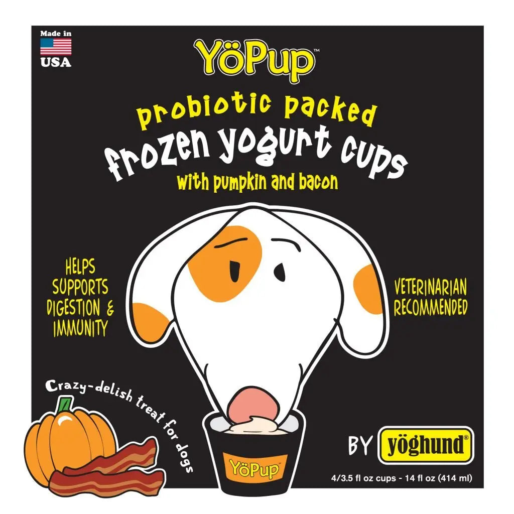 Yöghund Frozen Yogurt Pumpkin & Bacon 14-oz, 4-Pack Dog Treat