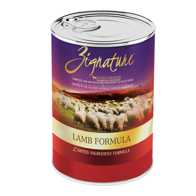 Zignature® Lamb Formula, Wet Dog Food, 13-oz Case of 12