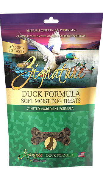 Zignature Soft Moist Treats Duck Formula 4-oz, Dog Treat