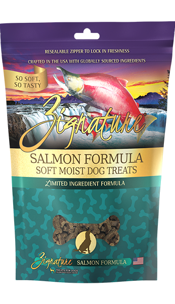 Zignature Soft Moist Treats Salmon Formula 4-oz, Dog Treat