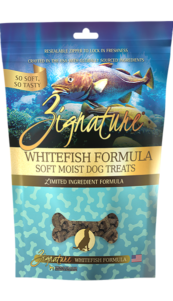 Zignature Soft Moist Treats Whitefish Formula 4-oz, Dog Treat