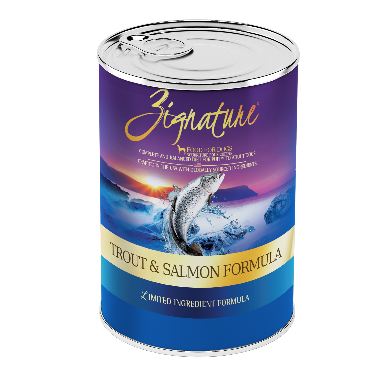 Zignature® Trout and Salmon Formula, Wet Dog Food, 13-oz Case of 12