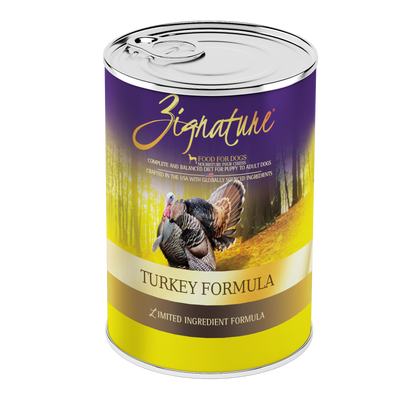 Zignature® Turkey Formula, Wet Dog Food, 13-oz Case of 12