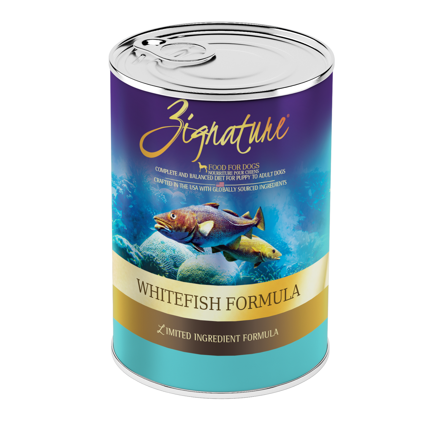 Zignature® Whitefish Formula, Wet Dog Food, 13-oz Case of 12