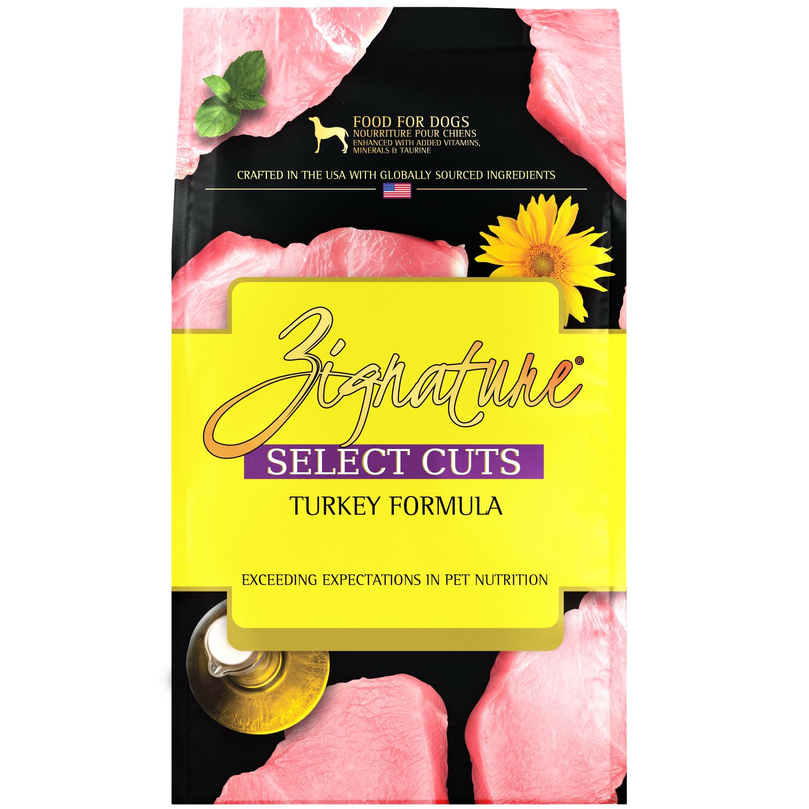 Zignature Select Cuts Turkey Formula Dry Dog Food 4 lb