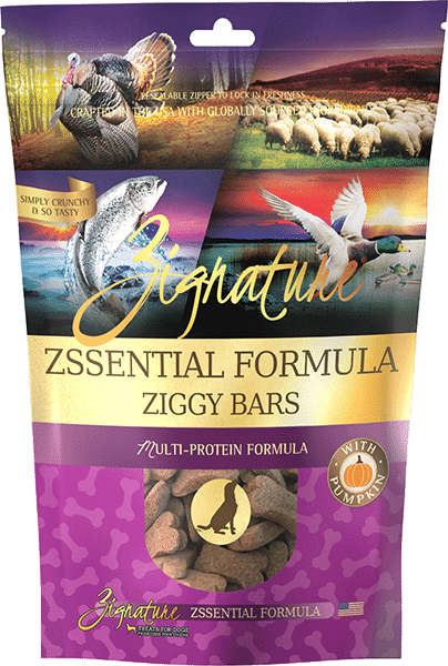 Zignature Ziggy Bar Biscuits Zssential Recipe 12-oz, Dog Treat
